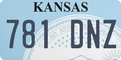 KS license plate 781DNZ