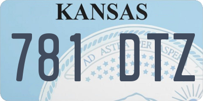 KS license plate 781DTZ