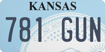 KS license plate 781GUN