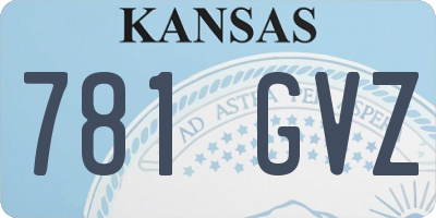 KS license plate 781GVZ