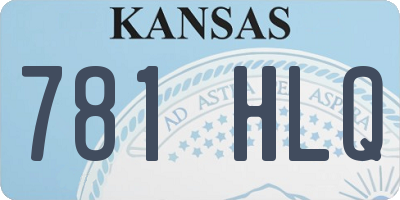 KS license plate 781HLQ