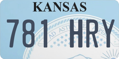 KS license plate 781HRY