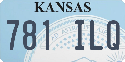 KS license plate 781ILQ