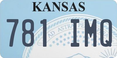 KS license plate 781IMQ