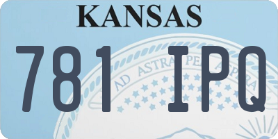 KS license plate 781IPQ