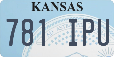 KS license plate 781IPU