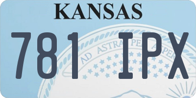 KS license plate 781IPX
