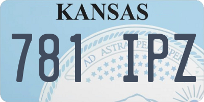 KS license plate 781IPZ