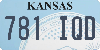 KS license plate 781IQD