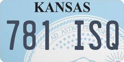 KS license plate 781ISQ