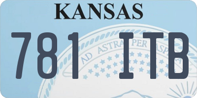 KS license plate 781ITB