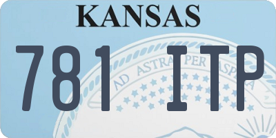 KS license plate 781ITP