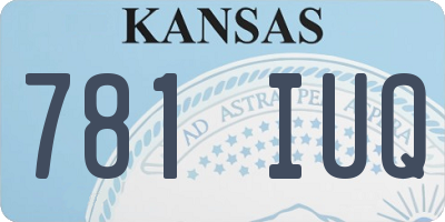 KS license plate 781IUQ