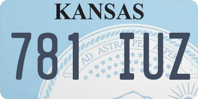 KS license plate 781IUZ