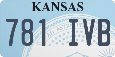 KS license plate 781IVB