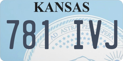 KS license plate 781IVJ