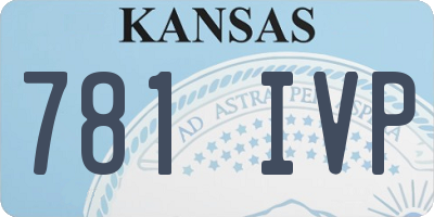 KS license plate 781IVP