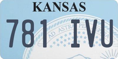 KS license plate 781IVU