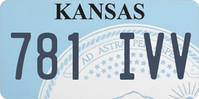 KS license plate 781IVV