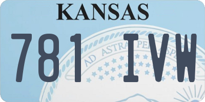KS license plate 781IVW