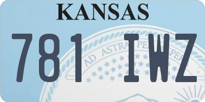 KS license plate 781IWZ