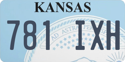 KS license plate 781IXH