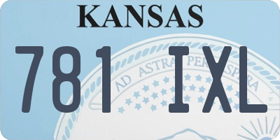 KS license plate 781IXL