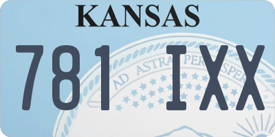 KS license plate 781IXX