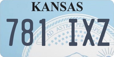 KS license plate 781IXZ