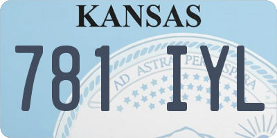 KS license plate 781IYL