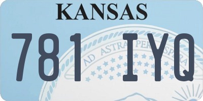 KS license plate 781IYQ