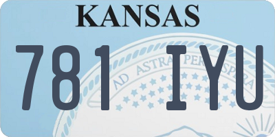 KS license plate 781IYU