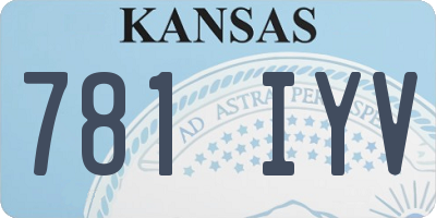 KS license plate 781IYV