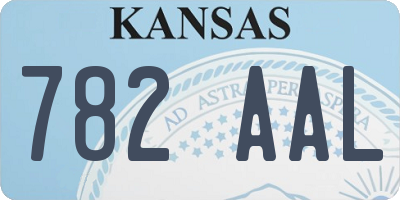 KS license plate 782AAL