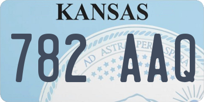 KS license plate 782AAQ