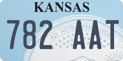 KS license plate 782AAT