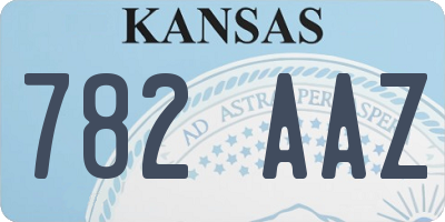 KS license plate 782AAZ