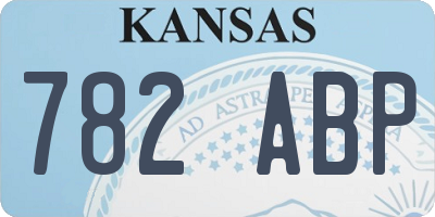 KS license plate 782ABP