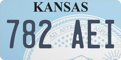 KS license plate 782AEI