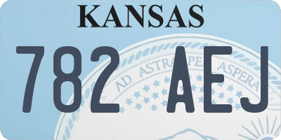 KS license plate 782AEJ