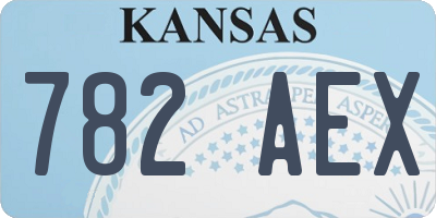 KS license plate 782AEX