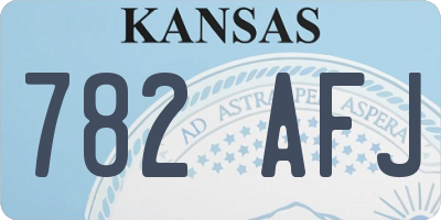 KS license plate 782AFJ