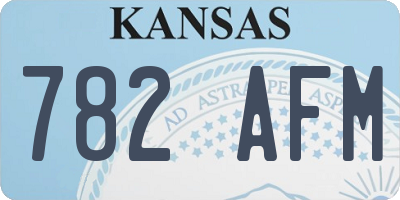 KS license plate 782AFM