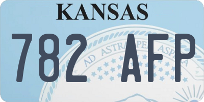 KS license plate 782AFP