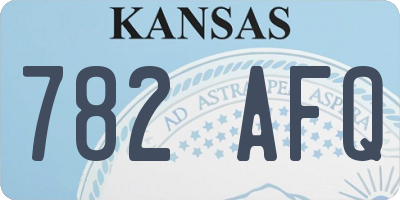 KS license plate 782AFQ
