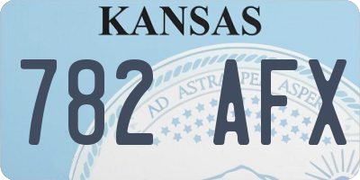 KS license plate 782AFX