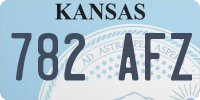 KS license plate 782AFZ