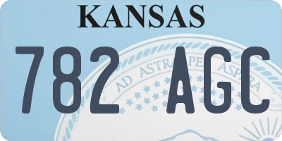 KS license plate 782AGC