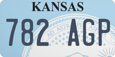 KS license plate 782AGP