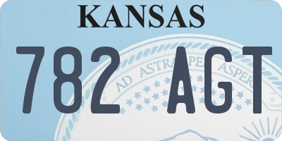 KS license plate 782AGT